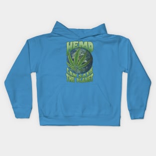 Hemp Can Save The Planet 1988 Kids Hoodie